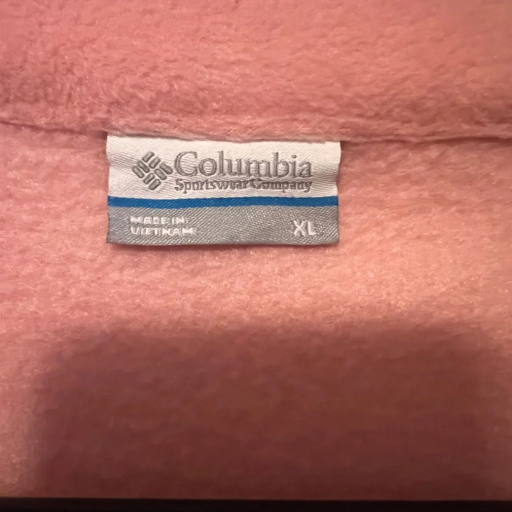 Columbia Light Pink Full-Zip Teddy Fleece Jacket - Picture 5 of 5